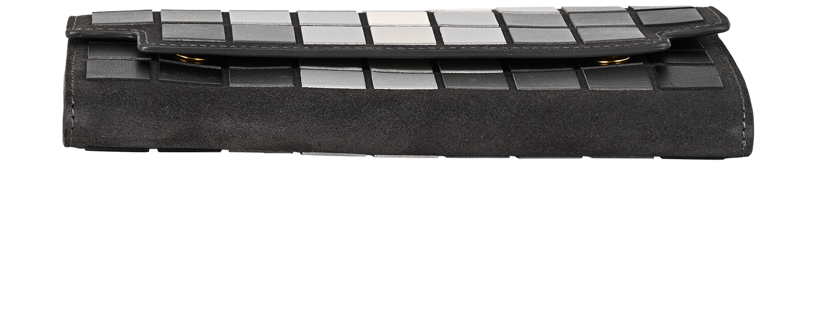 Anya Hindmarch Georgiana Giant Pixels Wristlet, &pound;90, Accessories, Grey, Leather, Top view